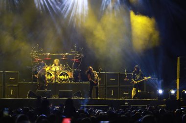 Sao Paulo (sp), Brezilya 04 / 05 / 2025 - Çete üyelerinin son açık hava günündeki performansı, Brezilya 'nın en büyük metal festivali (04), Latin Amerika anıtında (fabricio bomjardim / thenews2)