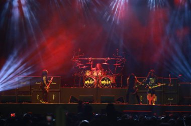 Sao Paulo (sp), Brezilya 04 / 05 / 2025 - Çete üyelerinin son açık hava günündeki performansı, Brezilya 'nın en büyük metal festivali (04), Latin Amerika anıtında (fabricio bomjardim / thenews2)