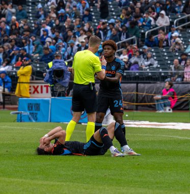 Bayan Nycfc, Cincinnati 'ye karşı. Mayıs 04.2025, New York, ABD: 4 Mayıs 2025 'te, New York City FC Cincinnati' yi (1-0) yendi. (Jorge Estrellado / the new ws2)