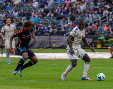 Bayan Nycfc, Cincinnati 'ye karşı. Mayıs 04.2025, New York, ABD: 4 Mayıs 2025 'te, New York City FC Cincinnati' yi (1-0) yendi. (Jorge Estrellado / the new ws2)