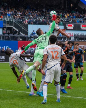 Bayan Nycfc, Cincinnati 'ye karşı. Mayıs 04.2025, New York, ABD: 4 Mayıs 2025 'te, New York City FC Cincinnati' yi (1-0) yendi. (Jorge Estrellado / the new ws2)