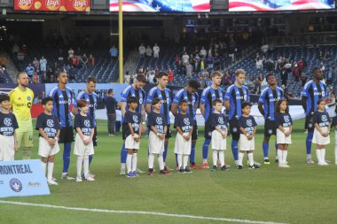 10 Mayıs 2025, New York, ABD: Nickfc ve Cf Montreal arasındaki futbol maçı New York Yankee Stadyumu 'ndaki Mls için geçerlidir (Niyi Fote / Thenews2)