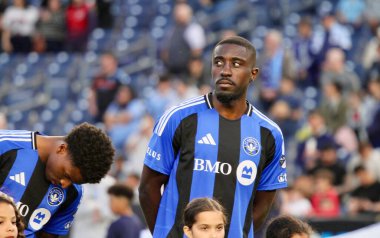 10 Mayıs 2025, New York, ABD: New York 'taki Yankee Stadyumu' ndaki Mls maçında NYFC ve CF Montreal arasındaki maç geçerlidir. (Niyi Fote / Thenews2)
