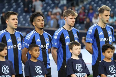 10 Mayıs 2025, New York, ABD: New York 'taki Yankee Stadyumu' ndaki Mls maçında NYFC ve CF Montreal arasındaki maç geçerlidir. (Niyi Fote / Thenews2)