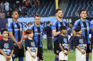 10 Mayıs 2025, New York, ABD: New York 'taki Yankee Stadyumu' ndaki Mls maçında NYFC ve CF Montreal arasındaki maç geçerlidir. (Niyi Fote / Thenews2)
