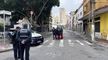Sao Paulo (sp), Brezilya 12 / 5 / 2025 - rua dos gusmoes köşesinden protestanlarla dağıtılan cracolandia kullanıcıları, bu pazartesi, 12 Mayıs 2025. (Oslaim Brito / Tenews2) 
