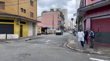 Sao Paulo (sp), Brezilya 12 / 5 / 2025 - rua dos gusmoes köşesinden protestanlarla dağıtılan cracolandia kullanıcıları, bu pazartesi, 12 Mayıs 2025. (Oslaim Brito / Tenews2) 