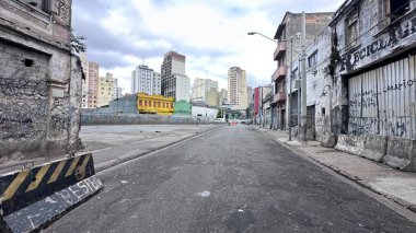 Sao Paulo (sp), Brezilya 12 / 5 / 2025 - rua dos gusmoes köşesinden protestanlarla dağıtılan cracolandia kullanıcıları, bu pazartesi, 12 Mayıs 2025. (Oslaim Brito / Tenews2) 
