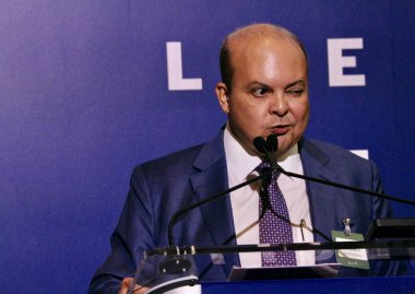 13 Mayıs 2025, New York, ABD: Ibaneis Rocha, federal bölge valisi -brasilia New York 'taki Harvard Club' da düzenlenen 14. Lide Brezilya yatırım forumu sırasında (niyi fote / the enews2)