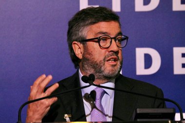 13 Mayıs 2025, New York, ABD: Luis Moreno (lide), Brezilya haftası boyunca New York 'taki Harvard kulübünde düzenlenen 14. Lide Brezilya yatırım forumu sırasında gerçekleşti (niyi fote / thews2)