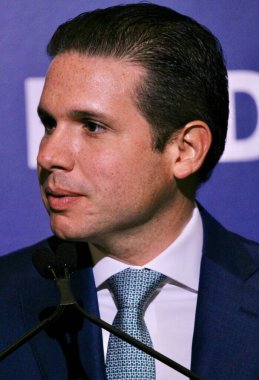 13 Mayıs 2025, New York, ABD: hugo motta, Brezilya Milletvekilleri Meclisi Başkanı New York 'taki Harvard Club' da düzenlenen 14. Lide Brezilya Yatırım Forumu sırasında (niyi fote / the enews2)