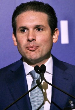 13 Mayıs 2025, New York, ABD: hugo motta, Brezilya Milletvekilleri Meclisi Başkanı New York 'taki Harvard Club' da düzenlenen 14. Lide Brezilya Yatırım Forumu sırasında (niyi fote / the enews2)