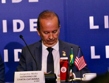 13 Mayıs 2025, New York, ABD: Brezilya haftası boyunca New York 'taki Harvard Club' da düzenlenen 14. Lide Brezilya yatırım forumu. (niyi fote\ theenews2)