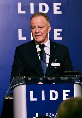 13 Mayıs 2025, New York, ABD: Brezilya haftası boyunca New York 'taki Harvard Club' da düzenlenen 14. Lide Brezilya yatırım forumu. (niyi fote\ theenews2)