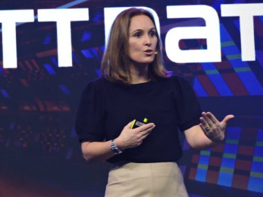 Sao Paulo (sp), 05 / 21 / 2025 - mikrosoft Brezilya başkanı Priscyla Laham, Transamerica 'daki çok uluslu teknoloji şirketi ntt verileri tarafından tanıtılan 2025 bağlantı etkinliğine katıldı. (Leandro Chemalle / Yeniler 2)