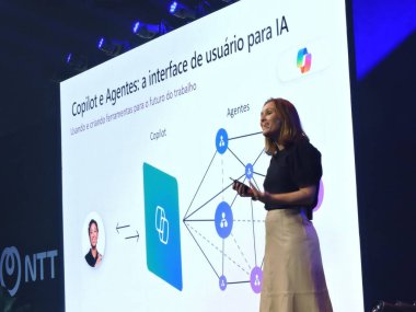 Sao Paulo (sp), 05 / 21 / 2025 - mikrosoft Brezilya başkanı Priscyla Laham, Transamerica 'daki çok uluslu teknoloji şirketi ntt verileri tarafından tanıtılan 2025 bağlantı etkinliğine katıldı. (Leandro Chemalle / Yeniler 2)