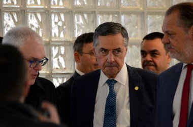 Porto Alegre (rs), Brezilya 05 / 31 / 2025 Yüksek Federal Mahkeme Başkanı Luis Roberto Barroso, Rio Grande do sul Adalet Divanı 'nda (Viyolonsel Oliver / Thenews2)