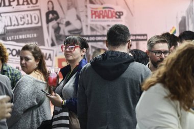 Brezilya, Sao Paulo: 3 Haziran 2025 - Sao Paulo LGBT Onur Yürüyüşü Birliği başkanı Nelson Matias, 2025 Sao Paulo LGBT Onur Yürüyüşü Galeria California Tiyatrosu 'nda gerçekleştirilmiştir. (Leco Viana / Newws2)