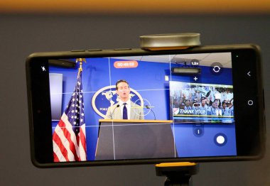 New York, ABD: 3 Haziran 2025 - Dan courtemanche, baş haberleşme subayı, büyük lig soccercercercercered gazetecilere bir basın toplantısı düzenledi. (Niyi Fote/Thenews2)