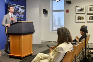 New York, ABD: 3 Haziran 2025 - Dan courtemanche, baş haberleşme subayı, büyük lig soccercercercercered gazetecilere bir basın toplantısı düzenledi. (Niyi Fote/Thenews2)