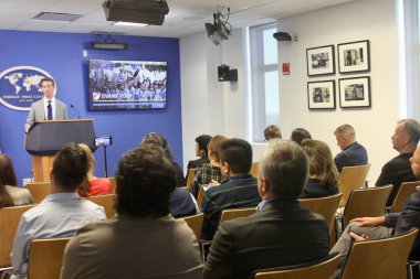 New York, ABD: 3 Haziran 2025 - Dan courtemanche, baş haberleşme subayı, büyük lig soccercercercercered gazetecilere bir basın toplantısı düzenledi. (Niyi Fote/Thenews2)