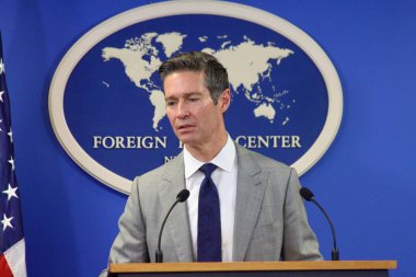 New York, ABD: 3 Haziran 2025 - Dan courtemanche, baş haberleşme subayı, büyük lig soccercercercercered gazetecilere bir basın toplantısı düzenledi. (Niyi Fote/Thenews2)