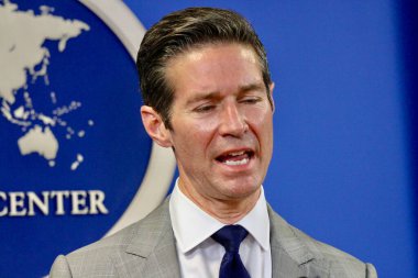 New York, ABD: 3 Haziran 2025 - Dan courtemanche, baş haberleşme subayı, büyük lig soccercercercercered gazetecilere bir basın toplantısı düzenledi. (Niyi Fote/Thenews2)