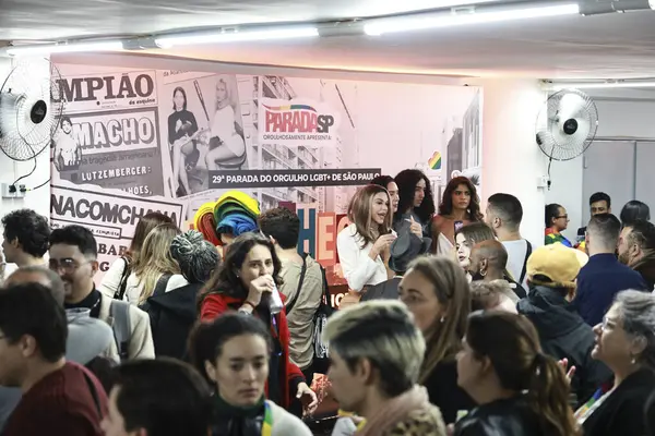Brezilya, Sao Paulo: 3 Haziran 2025 - Sao Paulo LGBT Onur Yürüyüşü Birliği başkanı Nelson Matias, 2025 Sao Paulo LGBT Onur Yürüyüşü Galeria California Tiyatrosu 'nda gerçekleştirilmiştir. (Leco Viana / Newws2)
