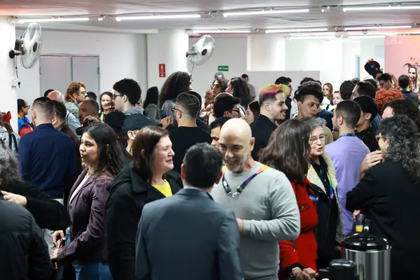 Brezilya, Sao Paulo: 3 Haziran 2025 - Sao Paulo LGBT Onur Yürüyüşü Birliği başkanı Nelson Matias, 2025 Sao Paulo LGBT Onur Yürüyüşü Galeria California Tiyatrosu 'nda gerçekleştirilmiştir. (Leco Viana / Newws2)