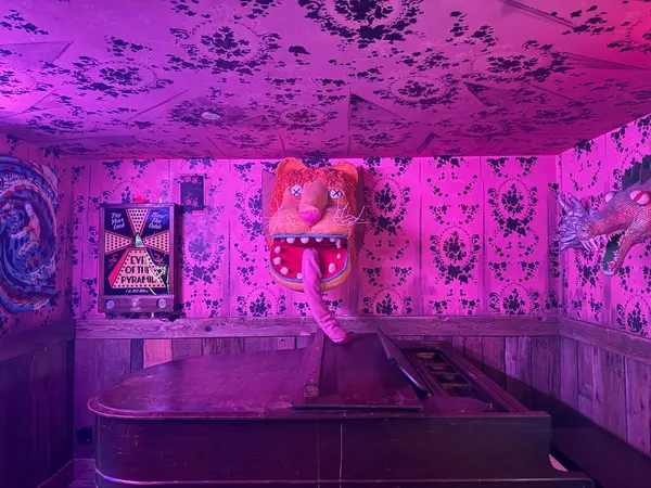 Santa Fe, New Mexico, ABD: 26 Mayıs 2025 - Miyav Wolf: Ebedi dönüş evi, 2008 'de küçük bir Santa Fe sanatçıları topluluğu olarak başladı. (Niyi Fote/Thenews2)