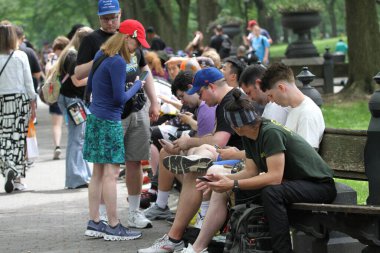 8 Haziran 2025, New York, ABD pokemon festivali 2025, New Park, New York. Central Park, New York 'ta oynanan oyun, aynı zamanda Liberty State Park ve Jersey City' ye de yayılıyor. (niyi fote\ theenews2)                