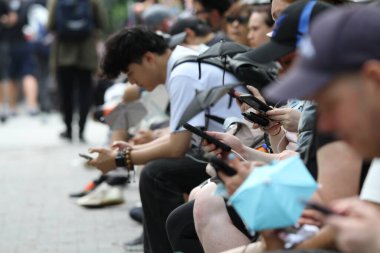 8 Haziran 2025, New York, ABD pokemon festivali 2025, New Park, New York. Central Park, New York 'ta oynanan oyun, aynı zamanda Liberty State Park ve Jersey City' ye de yayılıyor. (niyi fote\ theenews2)                