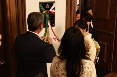 Sao Paulo (sp), Brezilya 06 / 06 / 2025 - Sao Paulo Eyaleti valisi, Tarcisio de freitas ve Japon İmparatorluğu Prensesi Kako arasında Morumbi 'deki Bandeirantes Sarayı' nda ikili görüşme (leco viana / thews2)