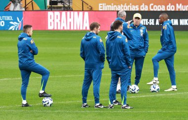 Sao Paulo (SP), Brezilya 06 / 09 / 2025 Paraguay milli takımı maçından önce Neo Quimica Arena 'da (leco viana / thenews2)