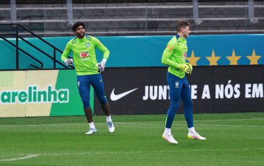 Sao Paulo (SP), Brezilya 06 / 09 / 2025 kaleci Hugo Paraguay milli takımına karşı oynanan maçtan önce Neo Quimica Arena 'da (leco viana / thews2)