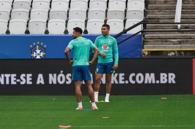 Sao Paulo (SP), Brezilya 06 / 09 / 2025 Paraguay milli takımı maçından önce, Sao Paulo 'daki Neo Quimica Arena' da (leco viana / thews2)