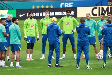 Sao Paulo (SP), Brezilya 06 / 09 / 2025 Paraguay milli takımı antrenmanı öncesinde, Sao Paulo 'daki Neo Quimica Arena' da, 9 Haziran 2025 günü öğleden sonra