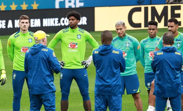 Sao Paulo (SP), Brezilya 06 / 09 / 2025 Paraguay milli takımı maçından önce, Sao Paulo 'daki Neo Quimica Arena' da (leco viana / thews2)