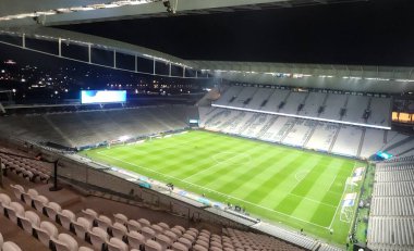 Sao Paulo (SP), Brezilya 06 / 10 / 2025 Neo Quimica Arena 'nın Brezilya ile Paraguay arasındaki maçtan önceki görüntüsü, 2026 Dünya Kupası elemelerinin 16. turu (leco viana / thenews2)