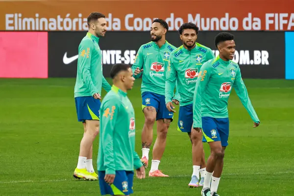 Sao Paulo (sp) Brazilya 06 / 09 / 2025 Brezilya Milli Takımı antrenmanı sırasında Sao Paulo 'daki Neo Quimica Arena' da (sp) bu pazartesi. (leco viana / the newws2)