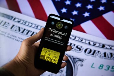 Rio de Janeiro (rj), Brezilya 12 / 06 / 2025 - Amerika Birleşik Devletleri Başkanı Donald Trump, bize 5 milyon dolara satılan yeni bir kalıcı oturma vizesi programı olan altın kartın web sitesini yayınladı. (Saul Angelo / the new-two))