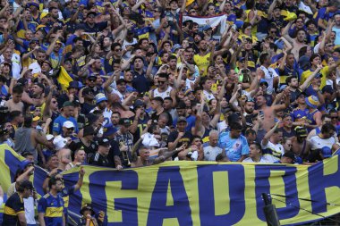 Miami, Florida, ABD: 16 Haziran 2025 - Miami 'deki Hard Rock Stadyumu' nda oynanan Fifa Dünya Kulüpler Kupası 'nın grup aşamasında Boca Jr ve sl Benfica arasındaki futbol maçında taraftarlar. (niyi fote / the new ws2)