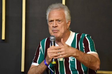 Rio de Janeiro (rj), 06 / 13 / 2025 - Kitap biennial / rio de janeiro / the passion for football - helio de la pea, pedro bial, joao carlos eboli, ruy castro, Marcelo Barreto, kulüplerine olan tutkularından bahsetti. (Saul Angelo 2nci Bölüm))       