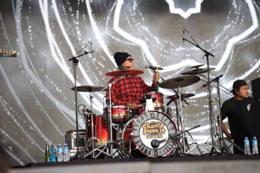 Sao Paulo (sp), 06 / 14 / 2025 - Marcao Brito ve Thiago Feijao ile birlikte Charlie Brown Jr. Sao Paulo 'nun güney bölgesindeki ibirapuera konser salonunda en iyi blues ve rock sahnesinde çalın. (Fabricio Bomjardim / The Newws2)     