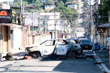 Duque de caxias (rj), 06 / 16 / 2025 - operasyon / manguerinha / rj - askeri polis Mangueirinha kompleksi, duque de caxias, 16 Haziran 2025 'de bir operasyon gerçekleştirdi. (Jose Lucena 2. Bölüm)) 