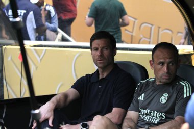 18 Haziran 2025, Miami, Florida, ABD: Alonso Xabi, gerçek Madrid C.F. arasındaki futbol maçında gerçek Madrid 'in koçu. Ve Al Hilal, Fifa Dünya Kulüpler Kupası 'nın grup aşamasında Hard Rock Stadyumu' nda (niyi fote / thews2)