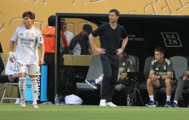 18 Haziran 2025, Miami, Florida, ABD, Alonso Xabi, gerçek Madrid C.F. arasındaki futbol maçında gerçek koç. Ve Al Hilal, Fifa Dünya Kulüpler Kupası 'nın grup aşamasında Hard Rock Stadyumu' nda (niyi fote / thews2)