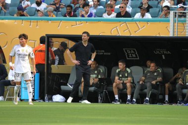 18 Haziran 2025, Miami, Florida, ABD, Alonso Xabi, gerçek Madrid C.F. arasındaki futbol maçında gerçek koç. Ve Al Hilal, Fifa Dünya Kulüpler Kupası 'nın grup aşamasında Hard Rock Stadyumu' nda (niyi fote / thews2)