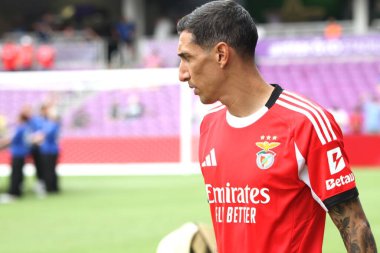 20 Haziran 2025, Orlando, Florida, ABD: di maria of Benfica futbol maçı sırasında sl benfica ve Auckland fc in the phase group in the inter & co stadium, Orlando. (niyi fote / the new ws2)