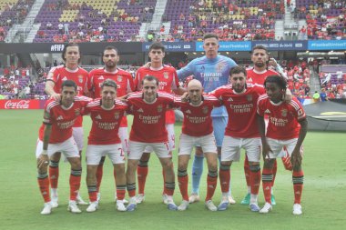 20 Haziran 2025, Orlando, Florida, ABD: Benfica takımı, Orlando 'daki Inter & co Stadyumu' nda sl benfica ve Auckland fc arasında oynanan futbol maçında poz verir (niyi fote / thenews2)